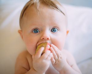 памучни едноцветни бебешки ританки - 86045 снимки